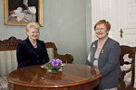 Liettuan presidentin Dalia Grybauskaiten työvierailu Suomeen 29. lokakuuta 2011. Copyright © Tasavallan presidentin kanslia